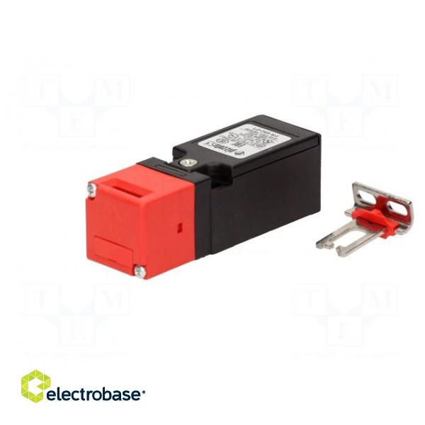 Safety switch: key operated | FR | NC + NO | IP67 | polymer | black,red paveikslėlis 2