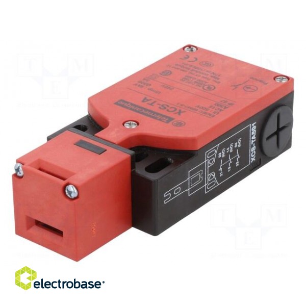 Safety switch: key operated | Series: XCSTA | Contacts: NC + NO x2 image 1