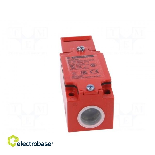 Safety switch: key operated | XCSA | NC + NO x2 | IP67 | metal | red image 5