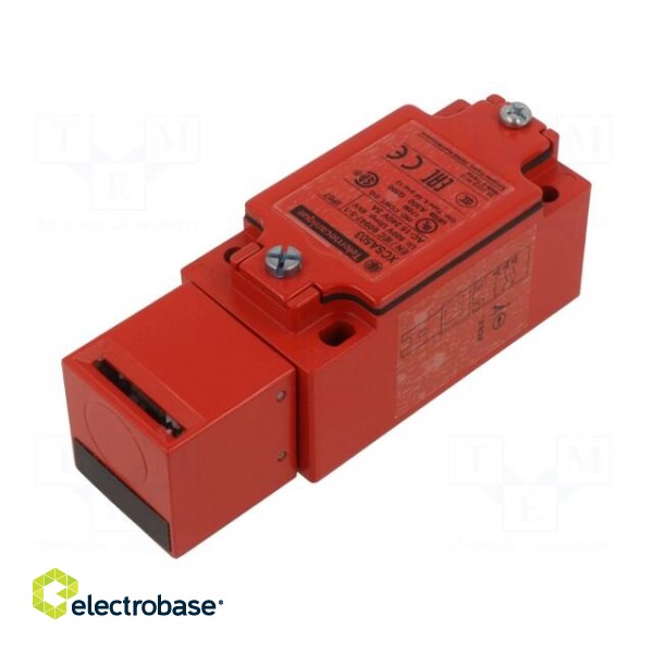 Safety switch: key operated | XCSA | NC + NO x2 | IP67 | metal | red image 1