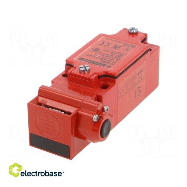 Safety switch: key operated | XCSB | NC + NO x2 | IP67 | metal | red image 1