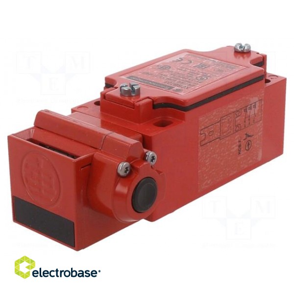 Safety switch: key operated | XCSB | NC x2 + NO | IP67 | metal | red image 1