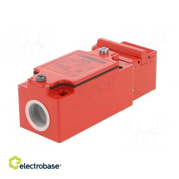 Safety switch: key operated | XCSC | NC x2 + NO | IP67 | metal | red image 6