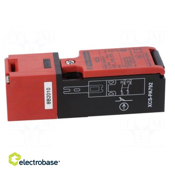 Safety switch: key operated | XCSPA | NC x2 | Features: no key | IP67 image 3