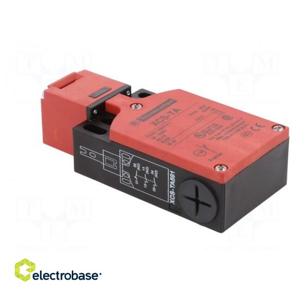 Safety switch: key operated | Series: XCSTA | Contacts: NC + NO x2 image 4