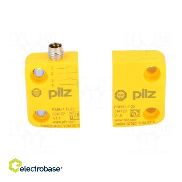Safety switch: magnetic | Series: PSEN 1.1 | Contacts: NO x2 | IP67 image 9