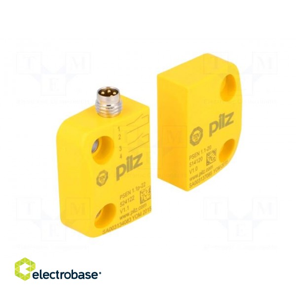 Safety switch: magnetic | Series: PSEN 1.1 | Contacts: NO x2 | IP67 image 8