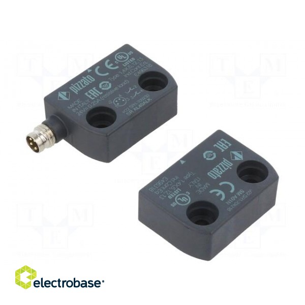 Safety switch: magnetic | SR-A | NC x2 | IP67 | plastic | -20÷80°C | 5mm paveikslėlis 1