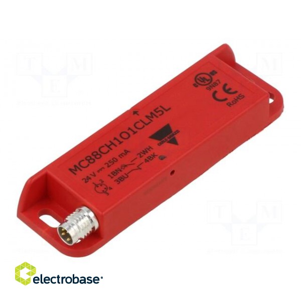 Sensor: inductive | IP67 | 12÷24VDC | 12÷24VAC | 250mA | -25÷80°C | PIN: 4