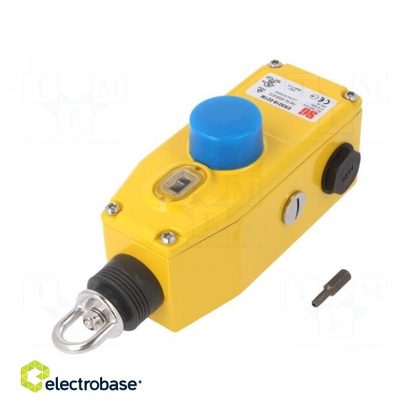 Safety switch: rope | NC x2 + NO | ER5018 | -25÷80°C | IP67 | yellow image 1