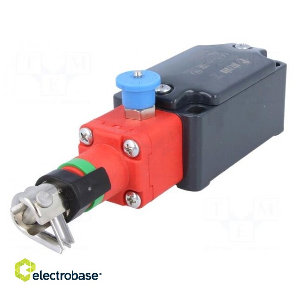 Safety switch: singlesided rope switch | NC + NO | Series: FD | IP67 image 1