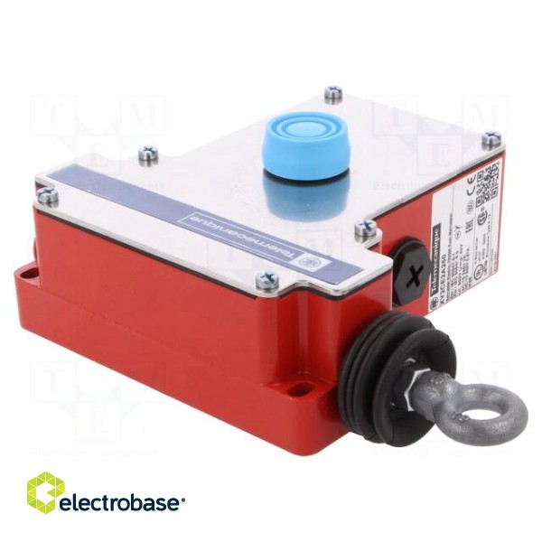 Safety switch: singlesided rope switch | NC + NO | XY2CE | -25÷70°C image 1