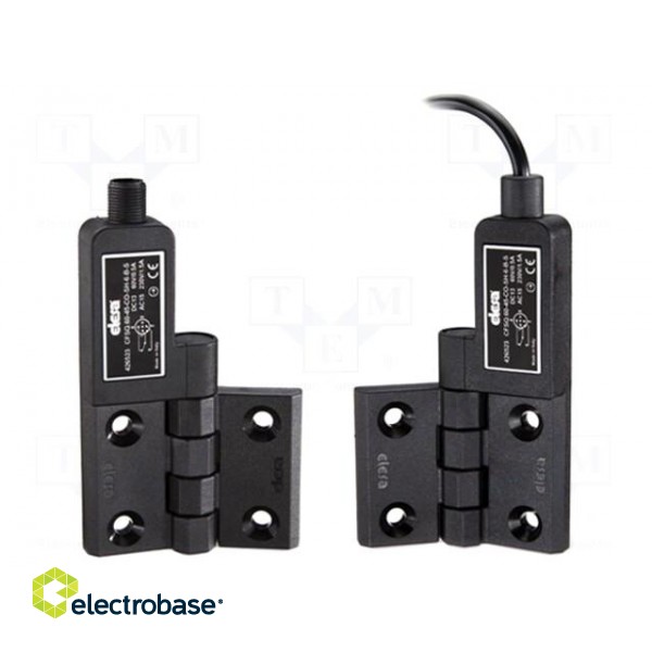 Safety switch: hinged | Series: CFSQ | NC + NO | connector M12 | 190°
