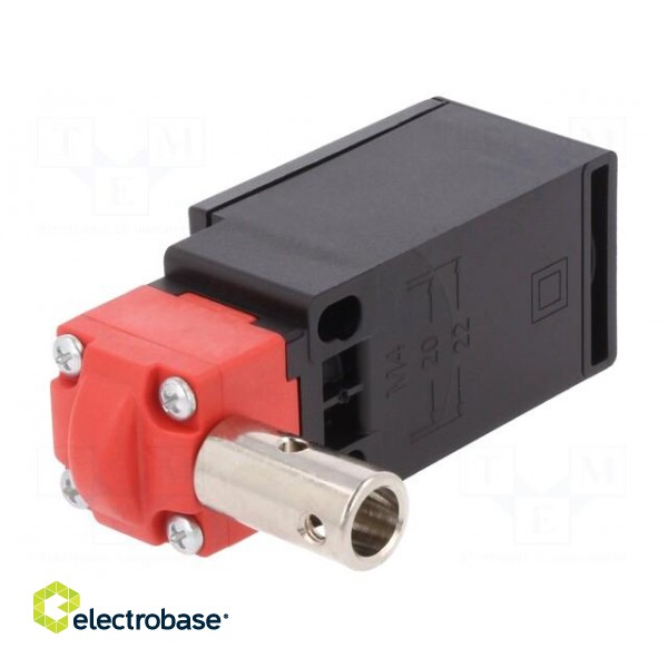 Safety switch: hinged | FR | NC + NO | IP67 | -25÷80°C | black,red image 1