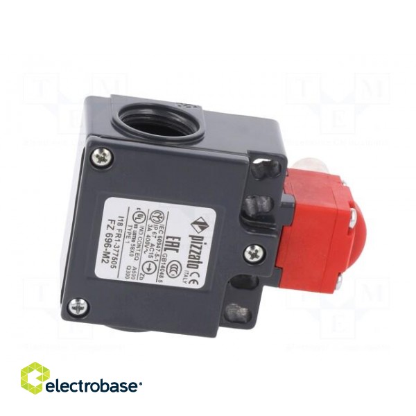 Safety switch: hinged | FZ | NC + NO | IP67 | -25÷80°C | red,grey image 7