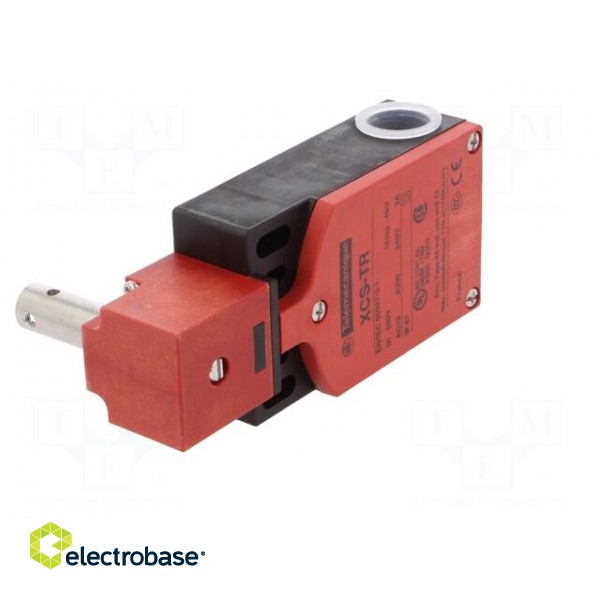 Safety switch: hinged | XCSTR | NC x2 + NO | IP67 | -25÷70°C | red paveikslėlis 2