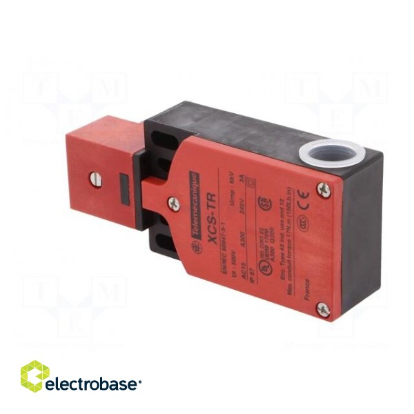 Safety switch: hinged | XCSTR | NC x2 + NO | IP67 | -25÷70°C | red image 4