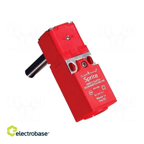 Safety switch: hinged | SPRITE | NC x2 | IP67 | -20÷80°C | red | Mat: PBT