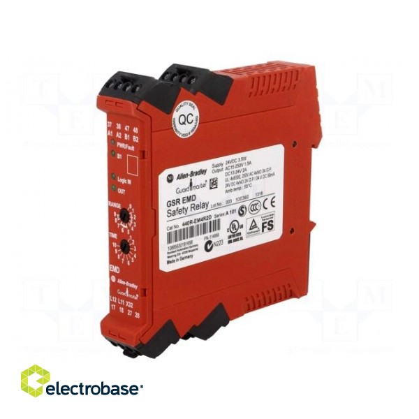 Module: extension | Series: GSR | 24VDC | 24VAC | IN: 1 | Mounting: DIN image 1