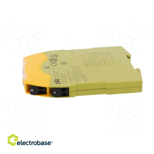 Module: extension | Series: PNOZ s8 | IN: 1 | OUT: 3 | Mounting: DIN | IP40 paveikslėlis 3