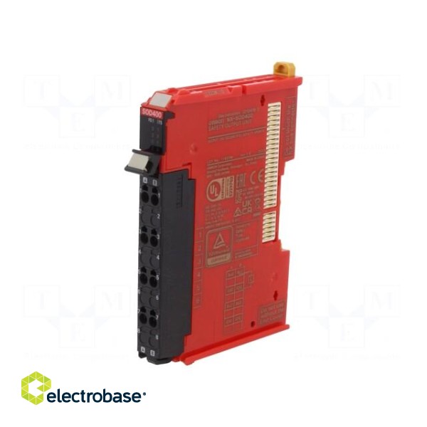 Module: safety | NX | 24VDC | for DIN rail mounting | 0÷55°C | IP20