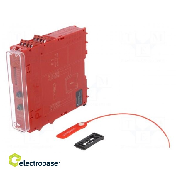 Module: safety relay | 24VAC | 24VDC | IN: 2 | for DIN rail mounting image 1