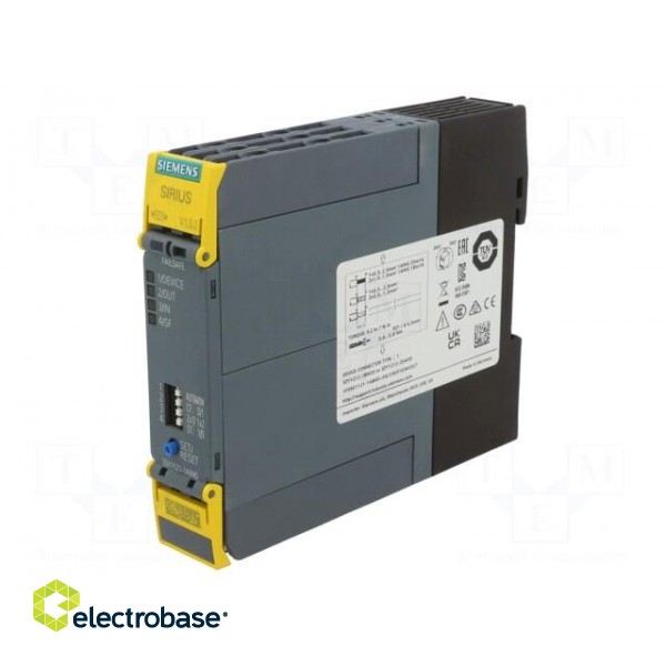 Module: safety relay | 3SK1 | 24VDC | for DIN rail mounting | IP20 фото 1