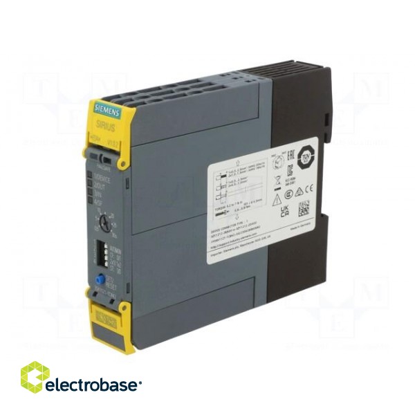 Module: safety relay | 3SK1 | 24VDC | for DIN rail mounting | IP20 image 1