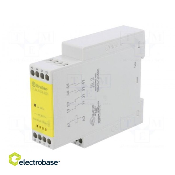 Module: safety relay | 7S | 24VDC | OUT: 4 | for DIN rail mounting paveikslėlis 1