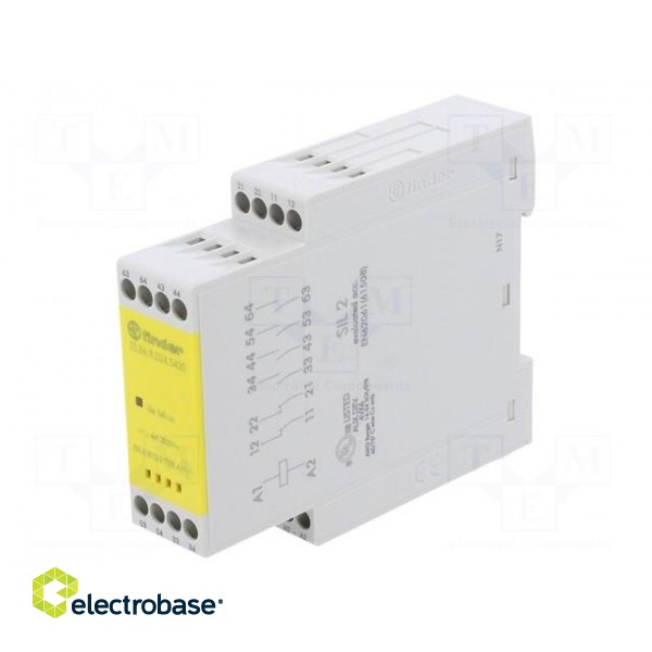 Module: safety relay | 7S | 24VDC | OUT: 6 | for DIN rail mounting paveikslėlis 1
