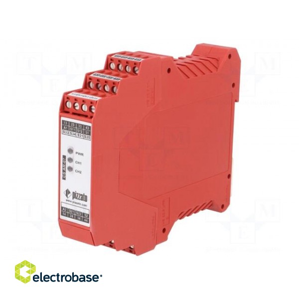 Module: safety relay | CS | 24VAC | 24VDC | for DIN rail mounting paveikslėlis 1