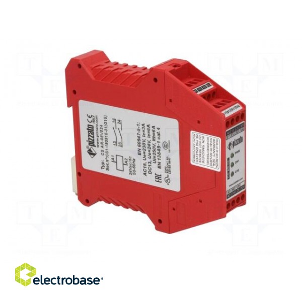 Module: safety relay | CS | 24VAC | 24VDC | for DIN rail mounting фото 8