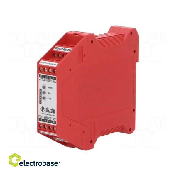 Module: safety relay | CS | 24VAC | 24VDC | for DIN rail mounting фото 1