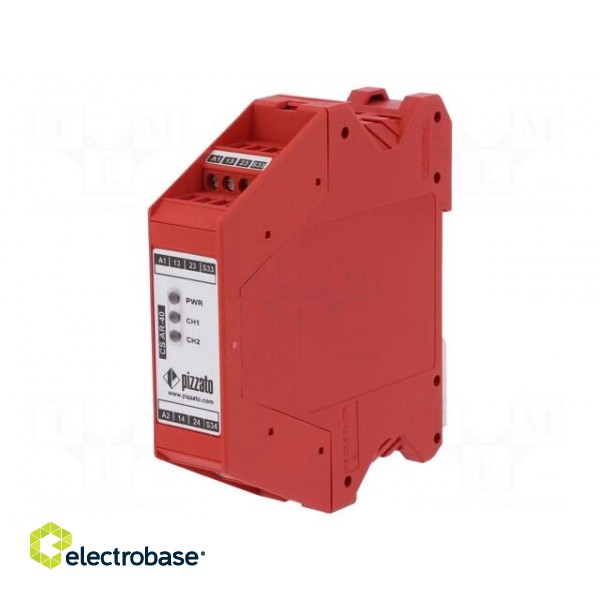 Module: safety relay | CS | 24VAC | 24VDC | for DIN rail mounting image 1
