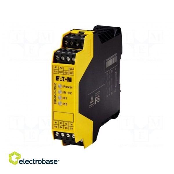 Module: safety relay | Series: ESR5 | 230VAC | IN: 3 | Mounting: DIN