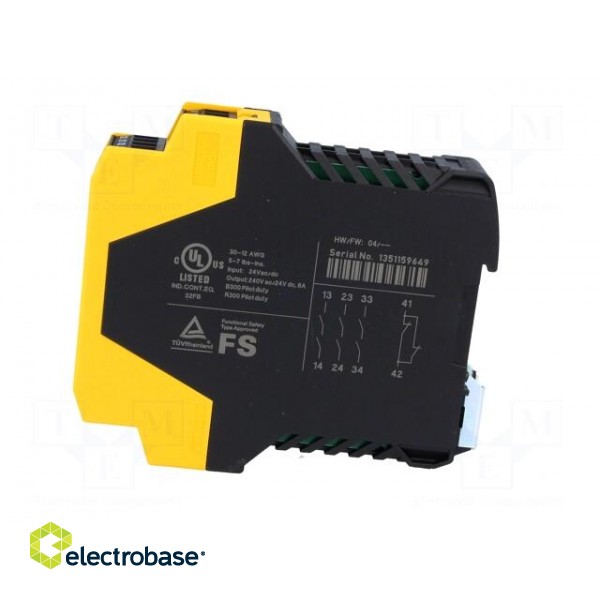 Module: safety relay | ESR5 | 24VAC | 24VDC | IN: 3 | -20÷55°C | IP20 paveikslėlis 3