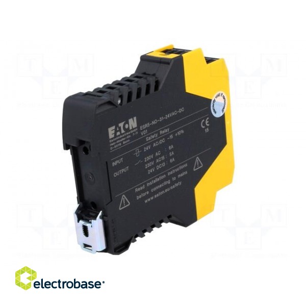 Module: safety relay | ESR5 | 24VAC | 24VDC | IN: 3 | -20÷55°C | IP20 image 6