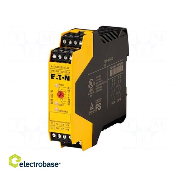 Module: safety relay | Series: ESR5 | 24VDC | IN: 4 | Mounting: DIN | IP20