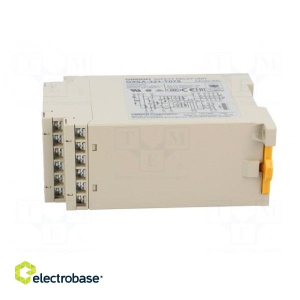 Module: safety relay | G9SA | 24VAC | 24VDC | IN: 2 | -20÷55°C | 0.5÷7.5s фото 3