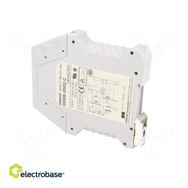 Module: safety relay | Series: G9SB | 24VDC | 24VAC | IN: 2 | -25÷55°C paveikslėlis 4