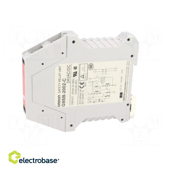 Module: safety relay | Series: G9SB | 24VDC | 24VAC | IN: 2 | -25÷55°C paveikslėlis 3