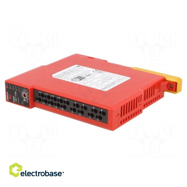 Module: safety relay | G9SE | 24VDC | IN: 4 | for DIN rail mounting image 2