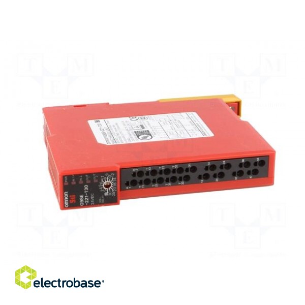 Module: safety relay | G9SE | 24VDC | IN: 4 | for DIN rail mounting image 9