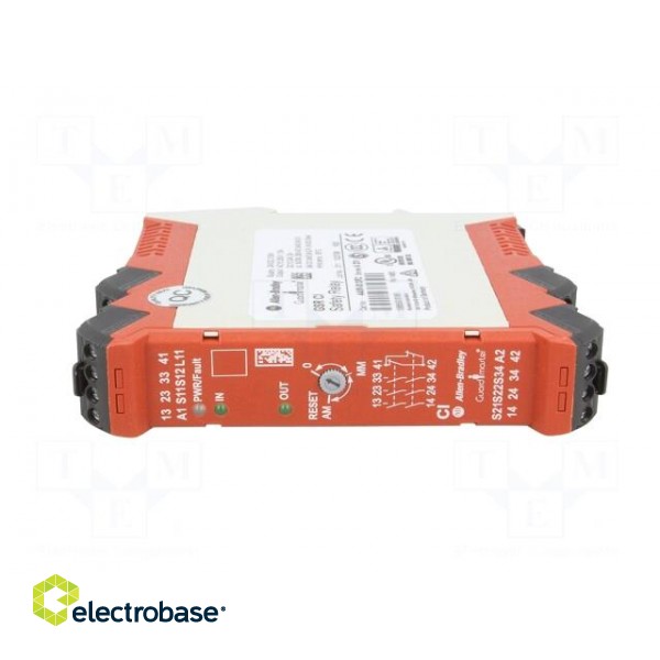 Module: safety relay | GSR | 24VAC | 24VDC | IN: 2 | OUT: 3 | -5÷55°C | IP40 фото 9