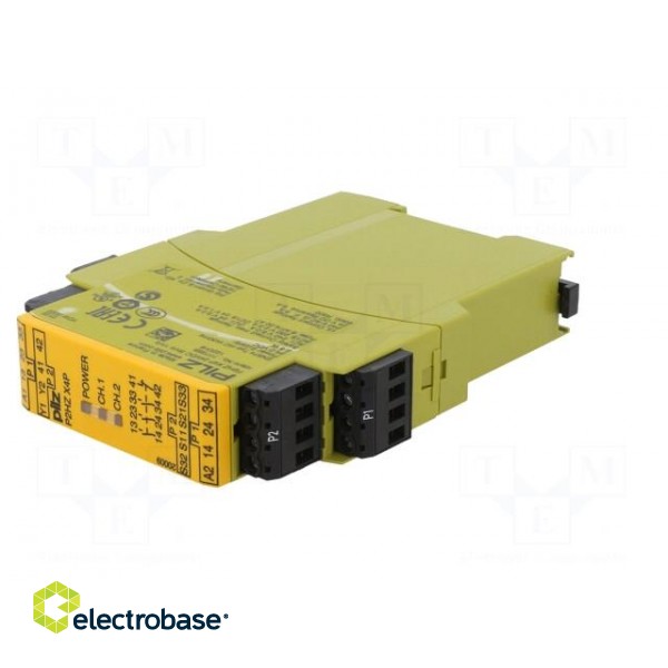 Module: safety relay | P2HZ X4P | Usup: 24VDC | IN: 2 | OUT: 4 | -25÷55°C фото 2