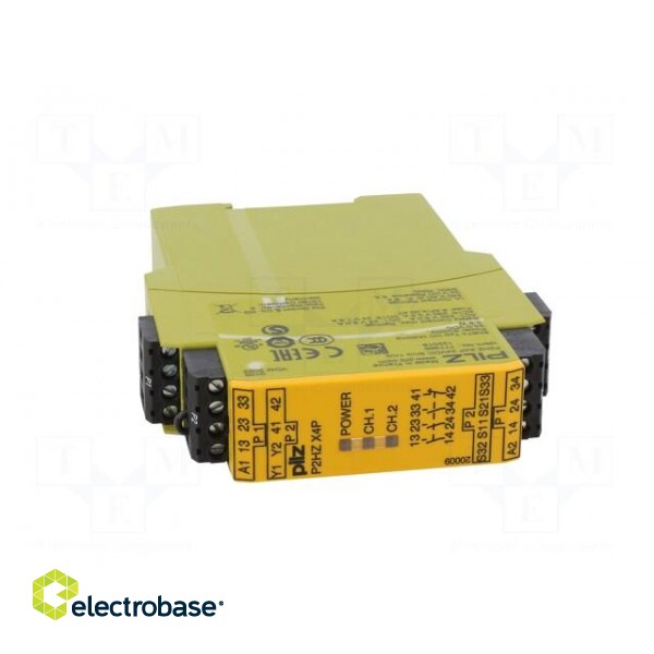 Module: safety relay | P2HZ X4P | Usup: 24VDC | IN: 2 | OUT: 4 | -25÷55°C фото 9