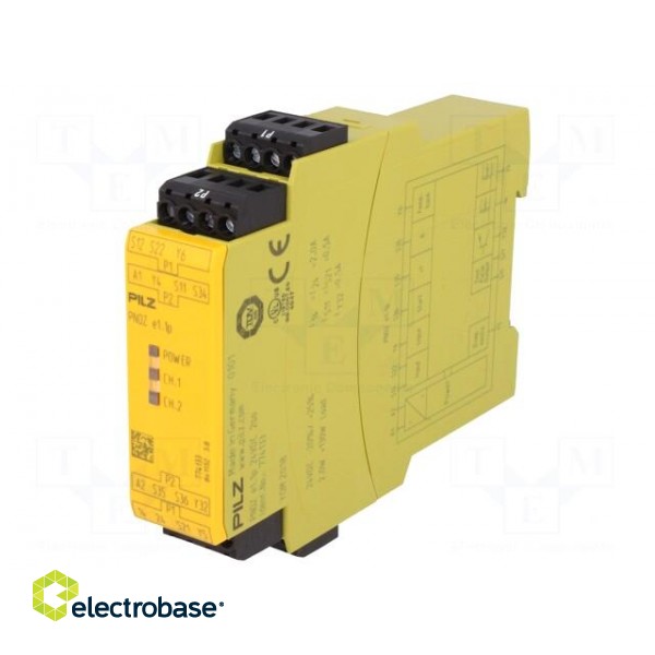 Module: safety relay | Series: PNOZ e1.1p | IN: 2 | OUT: 5 | -10÷55°C image 1