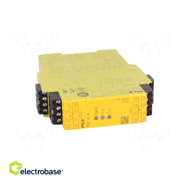 Module: safety relay | Series: PNOZ e1.1p | IN: 2 | OUT: 5 | -10÷55°C image 9