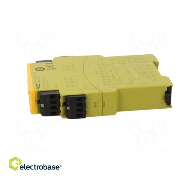 Module: safety relay | PNOZ e5.13p | Usup: 24VDC | IN: 2 | OUT: 5 | IP40 фото 3
