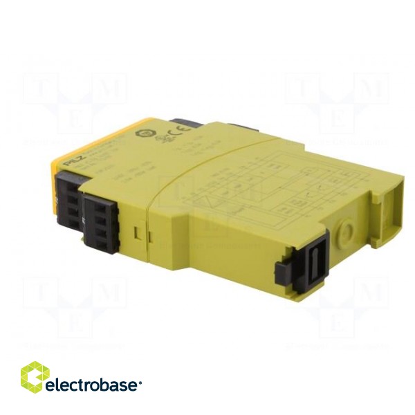 Module: safety relay | PNOZ e5.13p | Usup: 24VDC | IN: 2 | OUT: 5 | IP40 фото 4